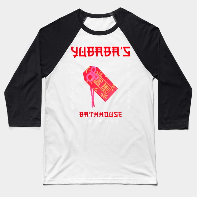 Yubaba’s bathhouse Baseball T-Shirt by Popstarbowser